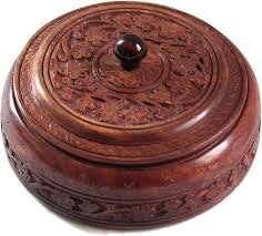 Carved Rosewood (Sheesham) Dry Fruit Box